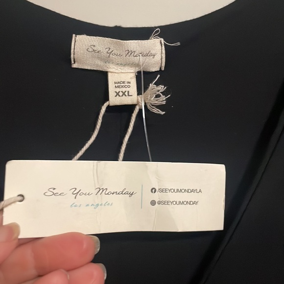 NWT See You Monday LA, CA Black Long Dress Size XXL - Picture 5 of 5